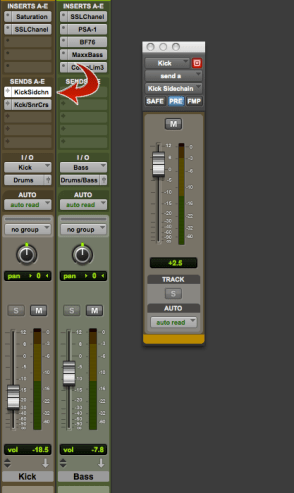 Send your kick to a new bus.  Make this a "pre-fader" send.